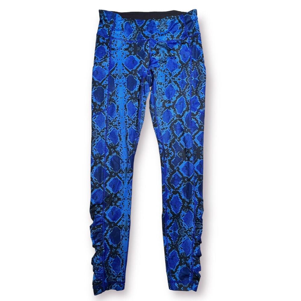 Lululemon Speed Tight IV Ziggy Snake SIZE 6 Pipe Dream Sapphire Blue Tight